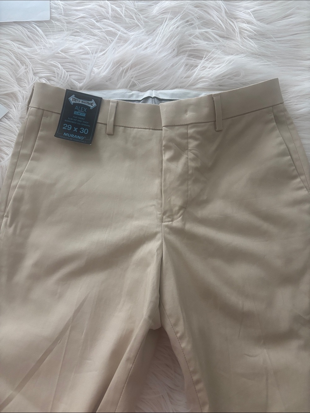Murano Men's Alex Stretch Chinos in Light Tan